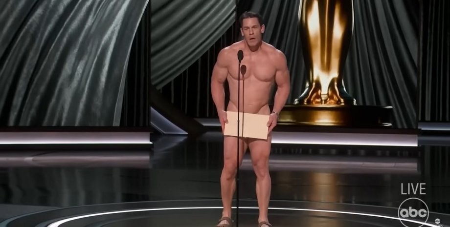 оскар, джон сина, голый скандал, лучший дизайн костюмов