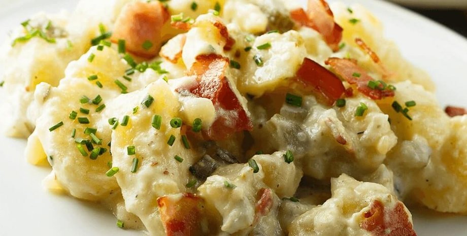 салат картофельный, кулинарные рецепты