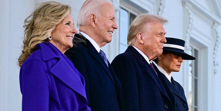 Джилл Байден, Джо Байден, Дональд Трамп, Мелания Трамп, инаугурация Трампа
