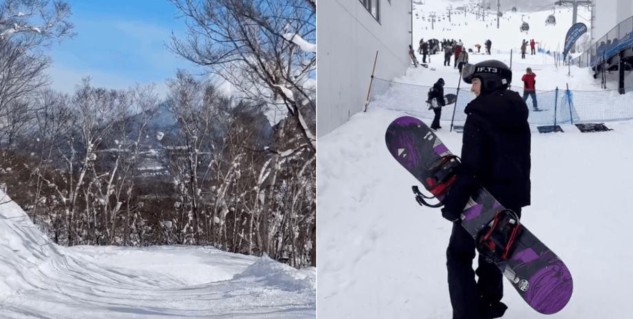 украинцы показали, сколько стоит покататься на лыжах в Японии