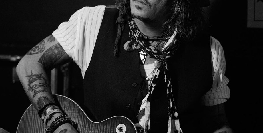 Джонни Депп, Джонни Депп без бороды, Джонни Депп напугал свежим фото, Джонни Депп и эмбер херд