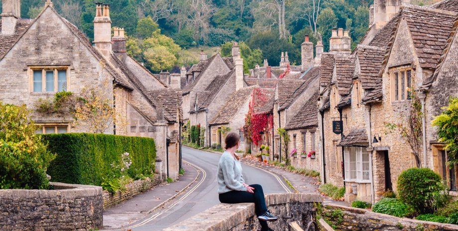 касл комб, самая красивая деревня англии, дом в деревне, англия, котсуолдс, английская деревня