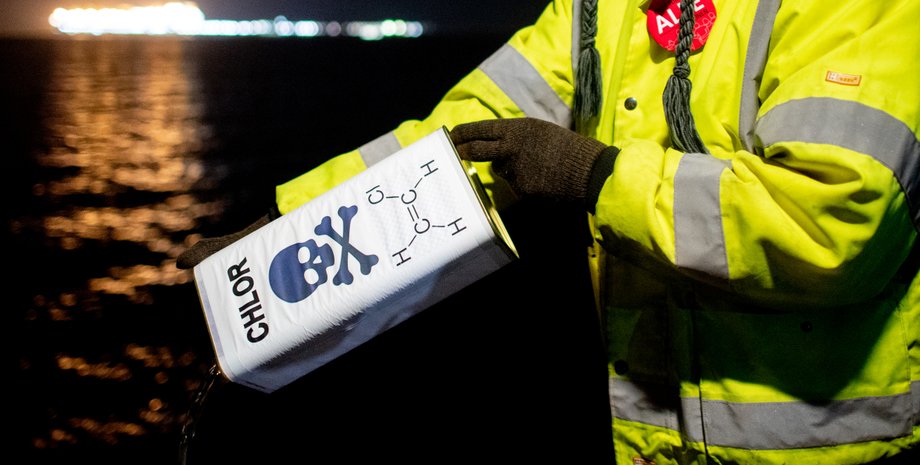 хлор, отруєння хлором, летальна доза хлор, газ хлор, летальна доза хлор