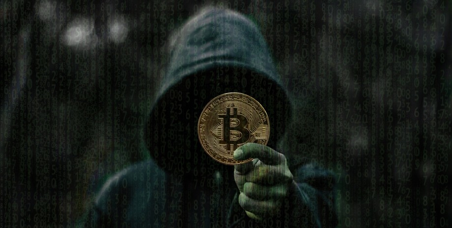 Хакер, біткоіни, криптовалюта