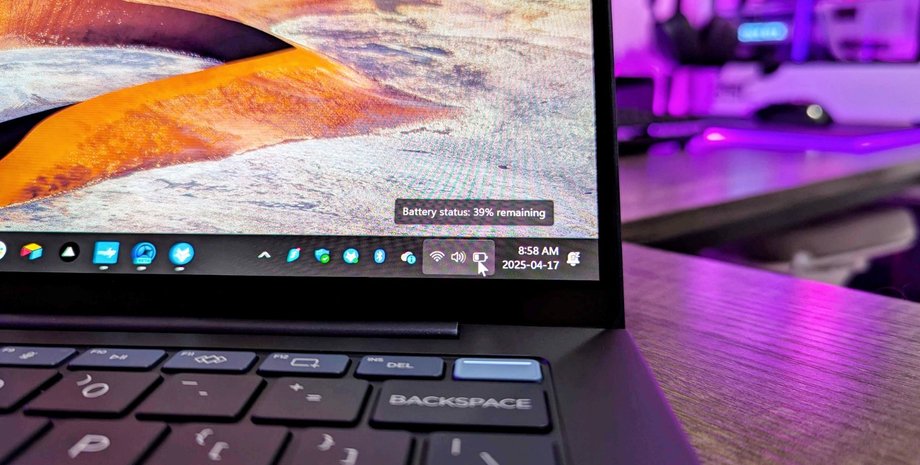 ноутбук заряд батареи windows