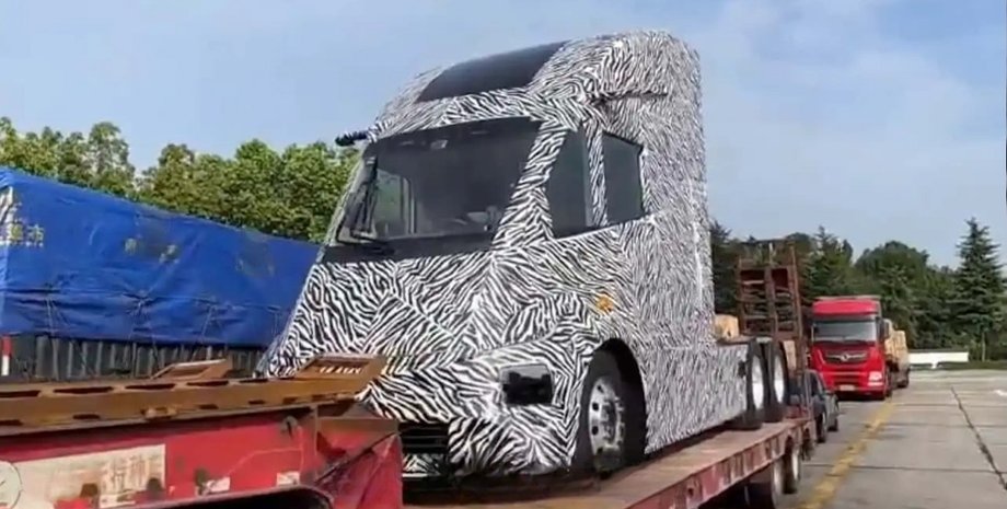 Tesla, Tesla Semi, Китай, Китайские авто, Грузовик, Электрический грузовик, Авто, Автомобили, Видео