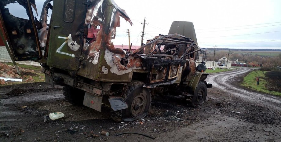 Уничтоженная российская техника.