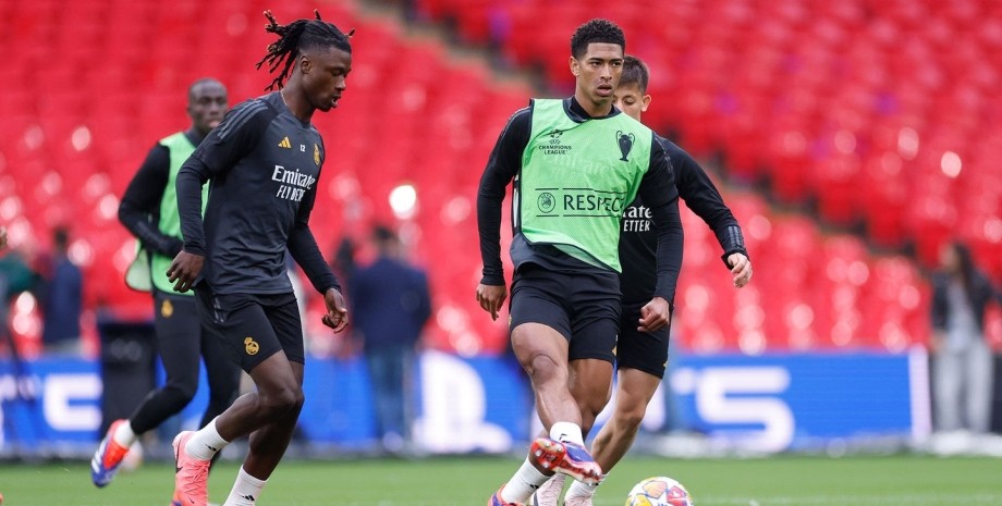 Тренировка "Реала" перед финалом Лиги Тренировка "Реала" перед финалом Лиги