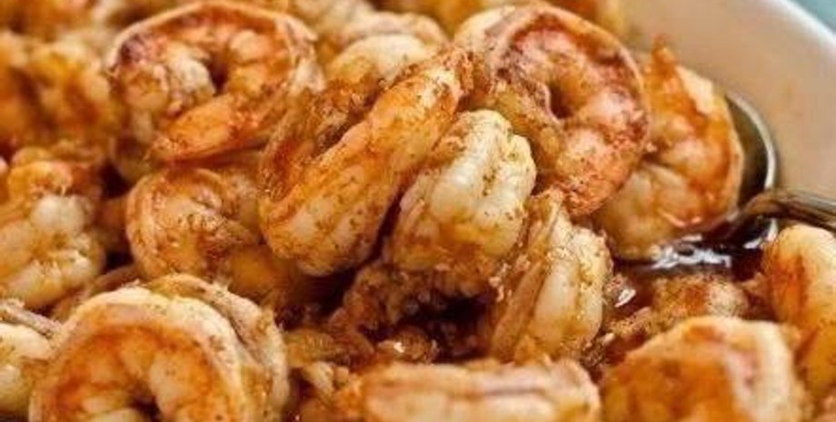 смажені креветки