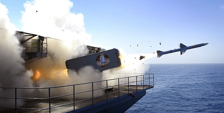 Пуск ракеты Sea Sparrow Пуск ракеты, Sea Sparrow, RIM-7P, оружие