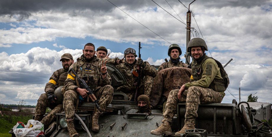 Украинские солдаты в районе Донецка