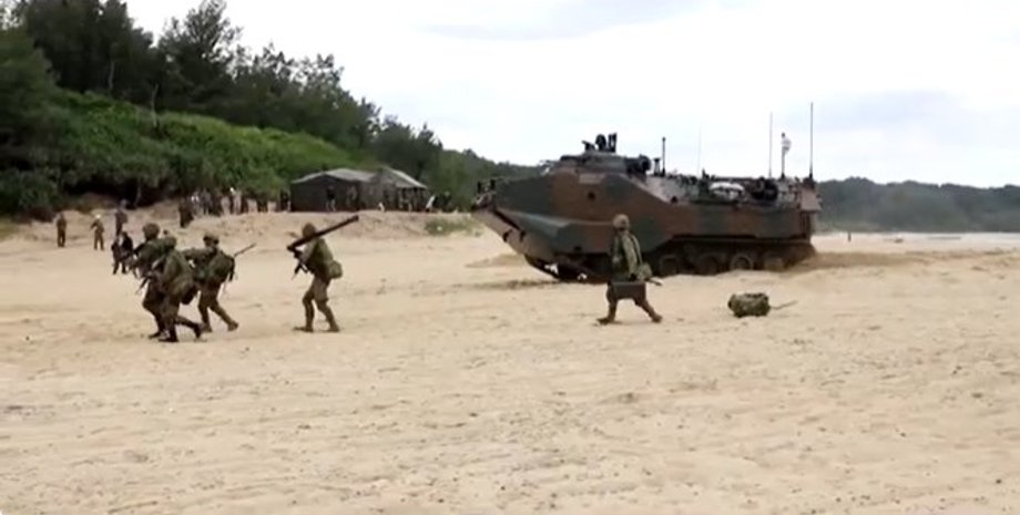 военные учения, япония опасается нападения китая, имитация вторжения китая