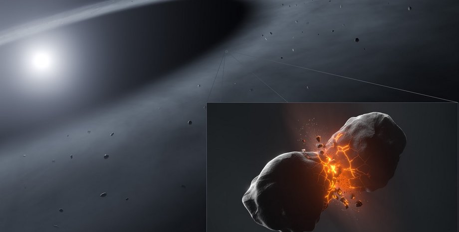 Фомальгаут зіткнення