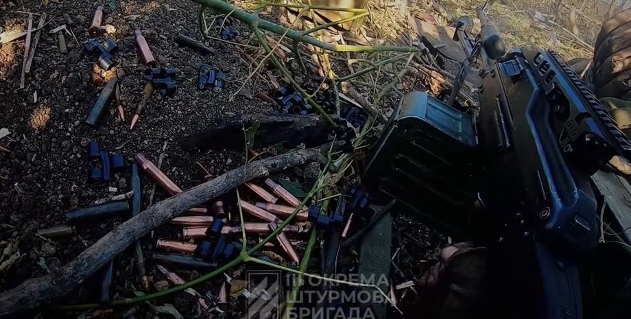 пулемет бойцов ВСУ