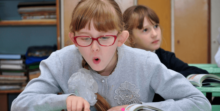 школьница, девочка, класс, ученица