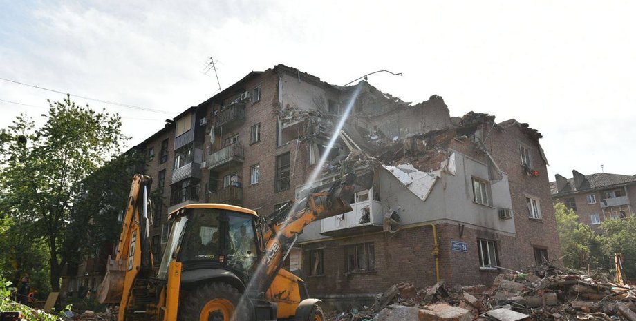 Изображение последствий российского обстрела по Харькову