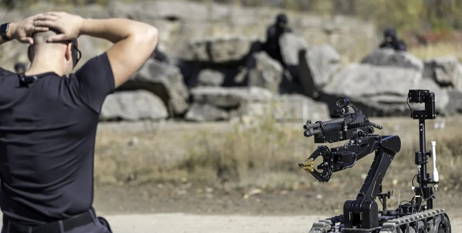 робот, полиция, полицейский