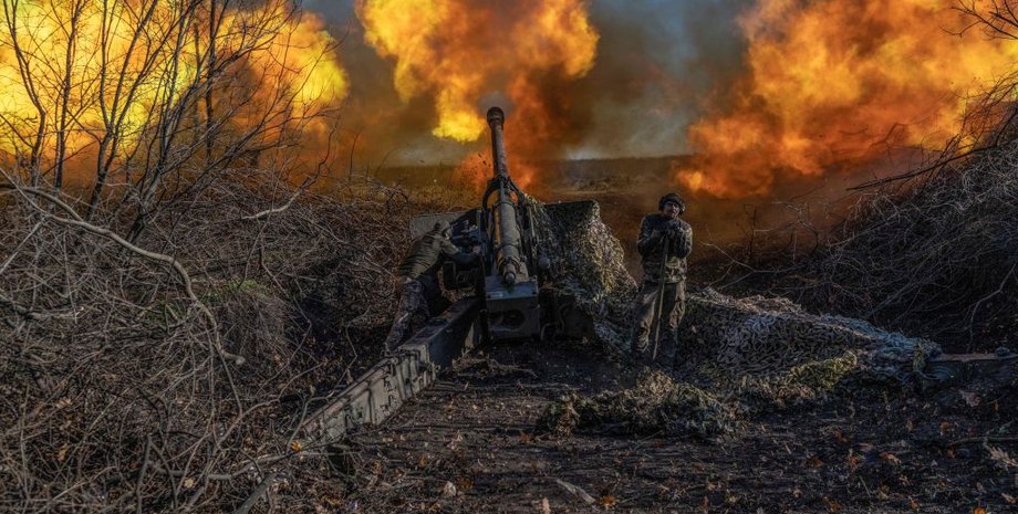 артиллерия ВСУ, выстрел артиллерии