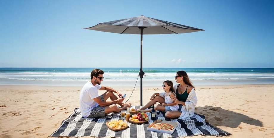 Anker Solix Solar Beach Umbrella