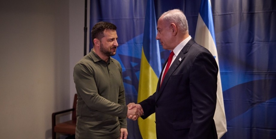 Володимир Зеленський і Біньямін Нетаньягху візит Зеленського до Ізраїлю, Володимир Зеленський, Біньямін Нетаньяху, Україна та Ізраїль