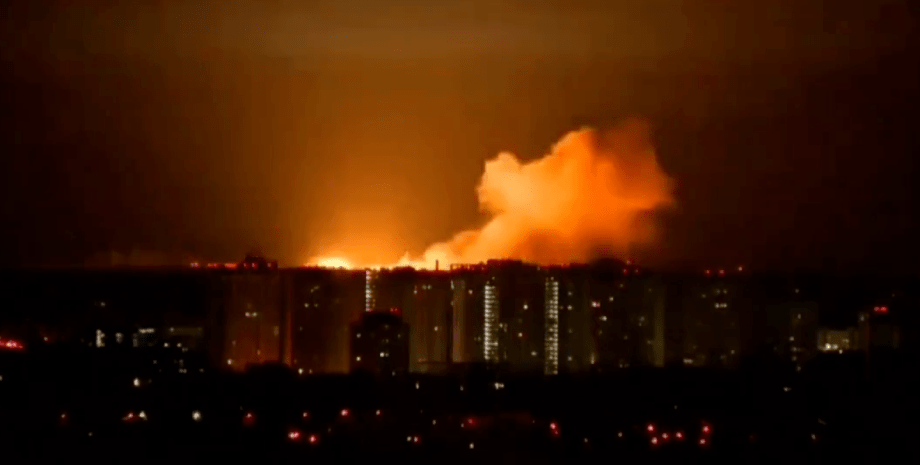 Взрыв, баллистическая ракета, Киев