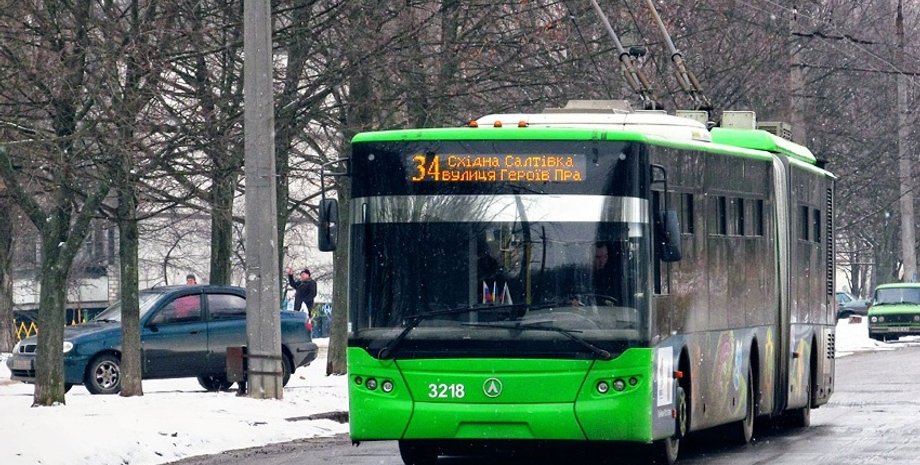 троллейбусы, транспорт, погода, харьков, дождь