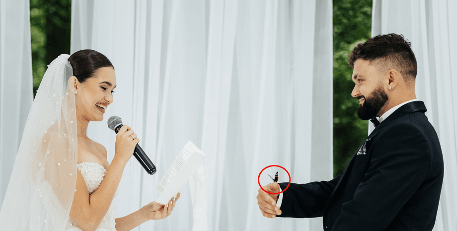 Фотографу удалось поймать "знак судьбы" во время свадьбы известной пары в Украине (фото)