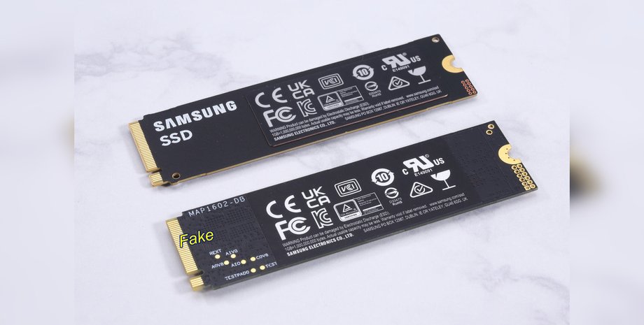 SSD Samsung 990 Pro Подделка и оригинал SSD Samsung 990 Pro SSD 990 Pro