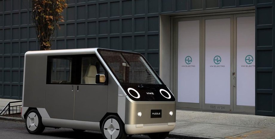 HW Electro, HW Electro Puzzle, Фургон, Перевозки, Электрокар, Электромобили, Авто, Автомобили, Фото