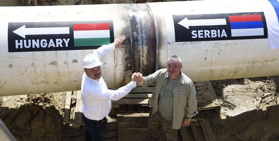 газ, труба, венгрия, сербия, фото