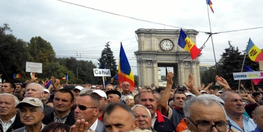 Акция протеста в Кишиневе / Фото из открытых источников