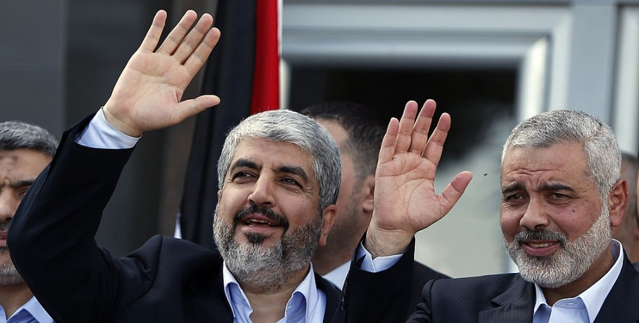 Халед Мешааль та Ісмаїл Ганія бойовики хамас