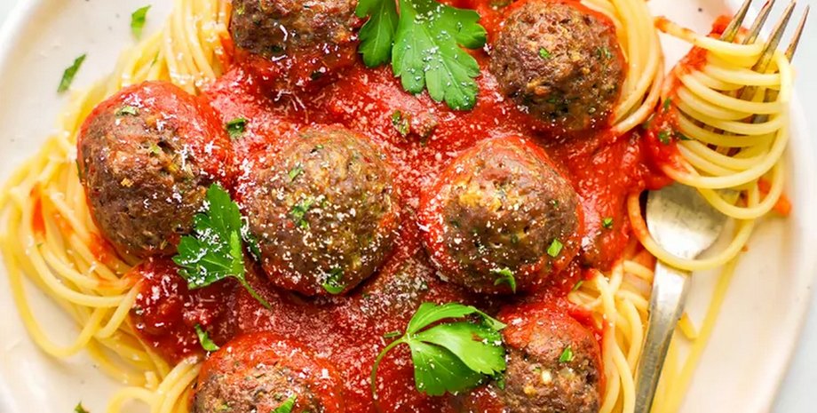 Спагетти с фрикадельками, спагетти, леди и бродяга, итальянская кухня