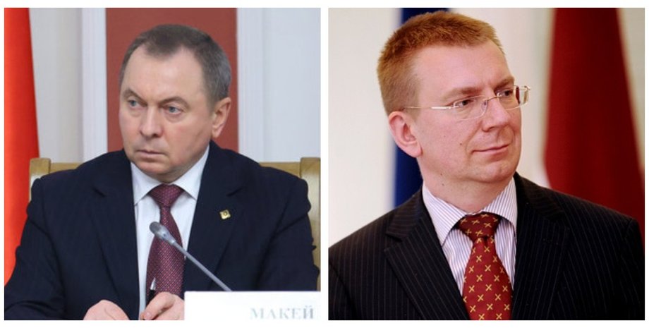 Владимир Макей, Эдгар Ринкевич, коллаж, главы МИД беларуси и латвии