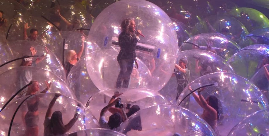 Flaming Lips, рок-концерт, пузыри, сферы, карантин