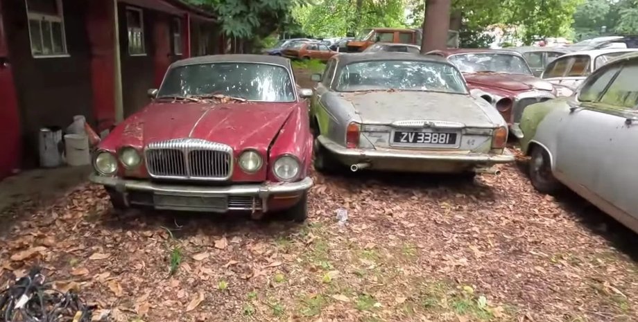 коллекция авто, заброшенные авто, ретро-авто, кладбище авто, Jaguar Mark 2, Opel GT