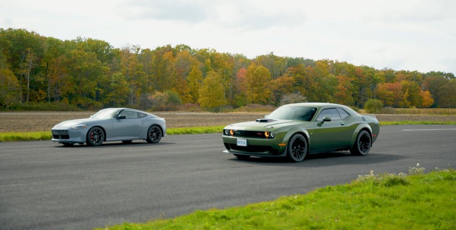 Nissan Z, Dodge Challenger, Заезд, Прямая, Гонка, Видео, Фото, Спорткары, Блогеры, Авто, Автомобили