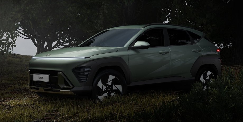 Hyundai Kona 2023, Hyundai Kona, новый Hyundai Kona, кроссовер Hyundai, электромобиль Hyundai Kona