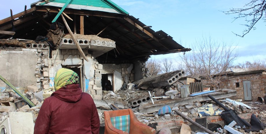 Артиллерийский обстрел, село