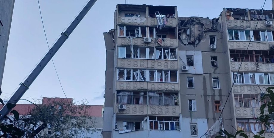 Изображение последствий атаки по Николаеву