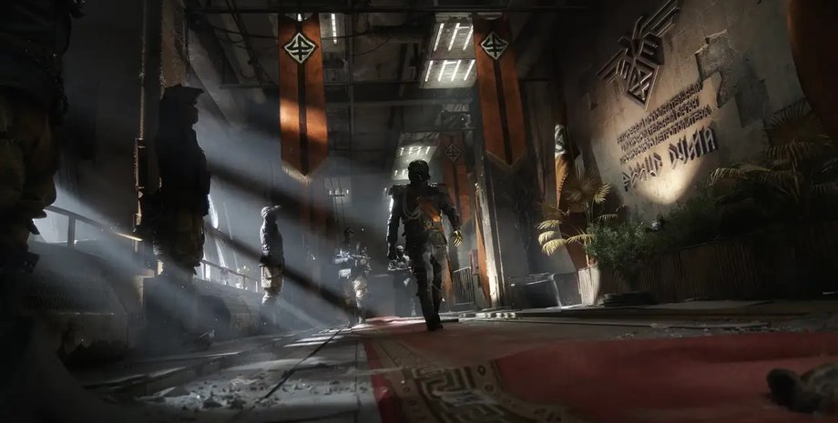 кадр з гри Metro 2039 голова Новорейху Хантер