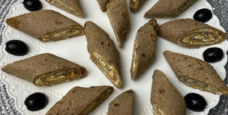 рулетики из печени, рулетики с начинкой