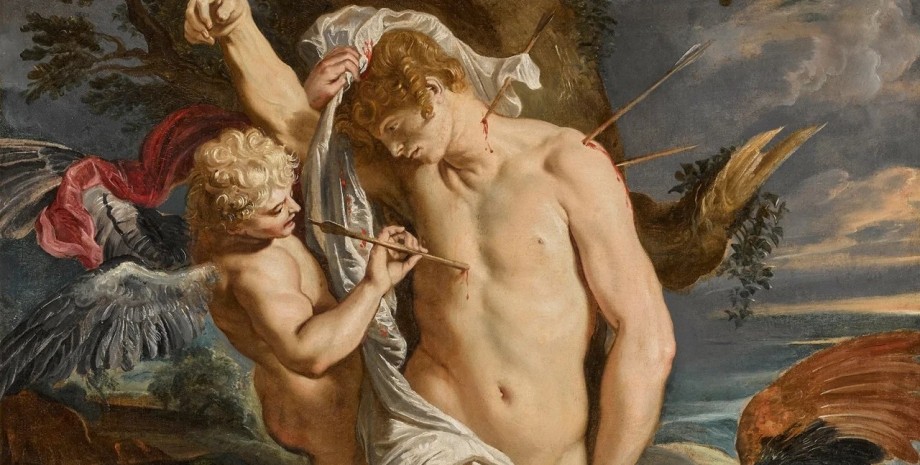 Картина Рубенса "Святий Себастьян, опікуваний двома ангелами"