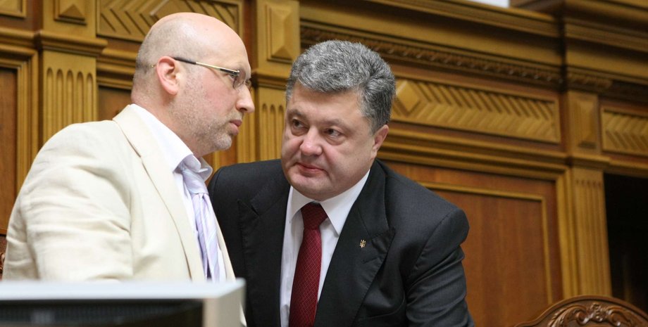 Александр Турчинов и Петр Порошенко / Фото: пресс-служба ВР