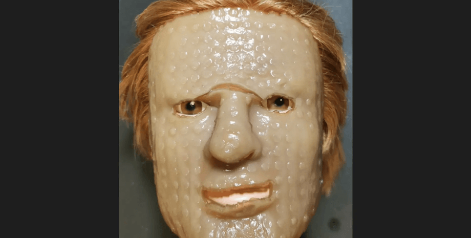 обличчя, маска, руде волосся, опік, чоловік