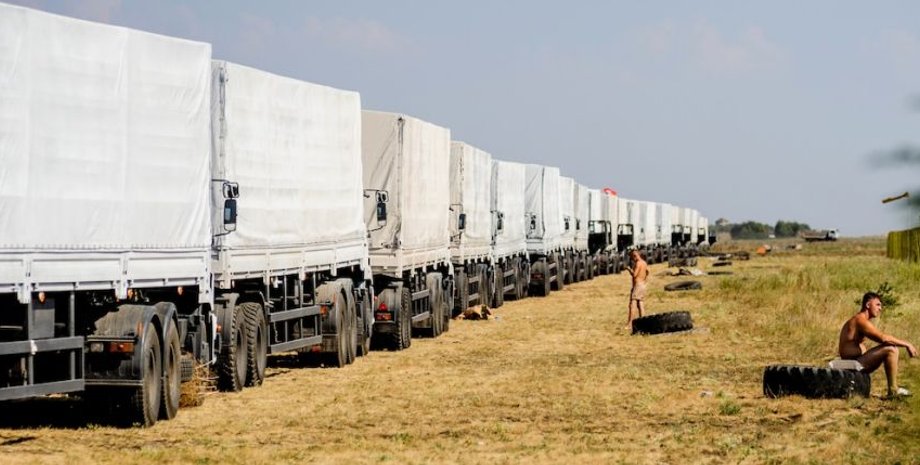 Грузовики МЧС РФ / Фото: AFP