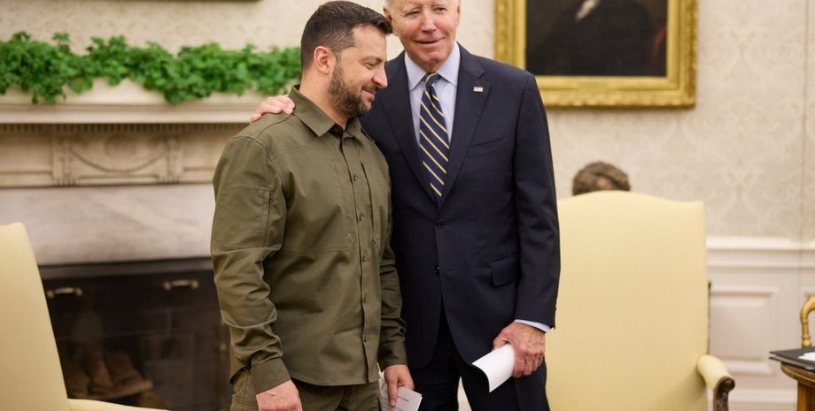 Владимир Зеленский, Джо Байден, Украина, США, фото