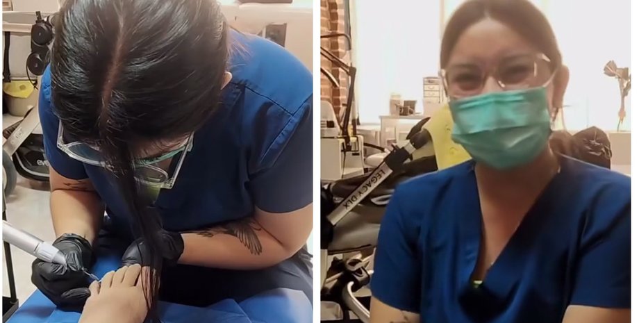 Клієнтка прийшла на допомогу майстрині педикюру: кадри з процедури стали вірусними