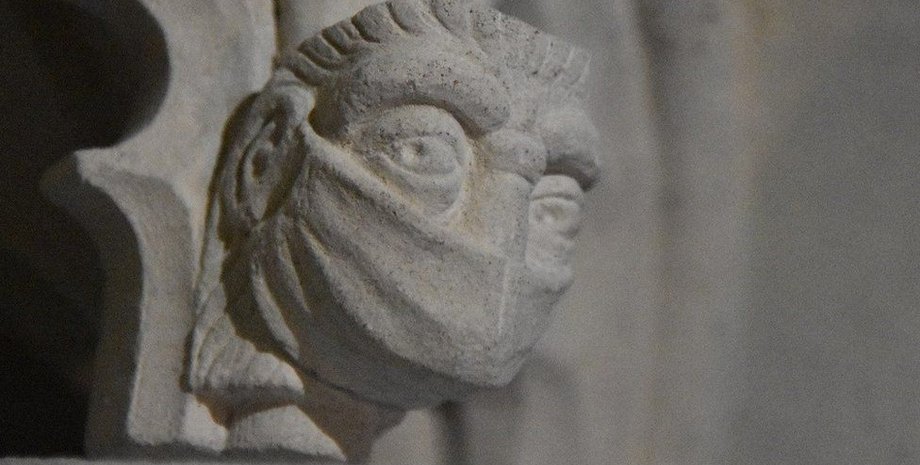 камінь, особа, маска, собор, фото