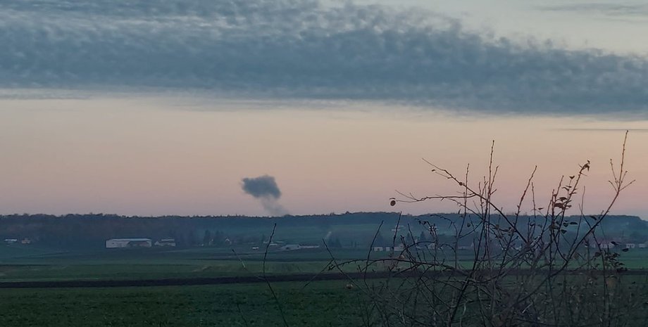 взрыв российской ракеты, взрыв российской ракеты в ПОльше фото, взрыв российской ракеты,
